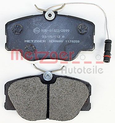 METZGER 1170258 Bremsbelagsatz, Scheibenbremse
